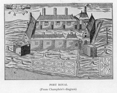 PORT ROYAL  (From Champlain's diagram)