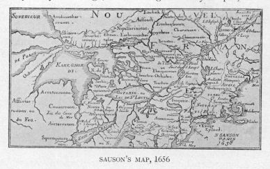 SAUSON'S MAP, 1656