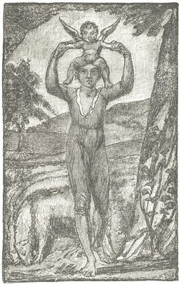 “Infant Joy.”  From Blake’s “Songs of Innocence,” 1789.  Engraved by J. F. Jungling