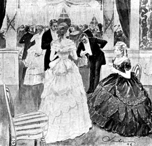 "THEN YOU KNOW MR. HOWARD?" SAID LUCILLE, WITH ANOTHER GLANCE AT HER MOTHER. "YES," ... ANSWERED GAYERSON, BUT HAD NO TIME FOR MORE, FOR THE NEXT DANCE WAS GIRAUD'S, WHO WAS ALREADY BOWING BEFORE HER, AS BEFORE A DEITY.