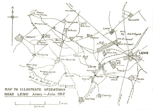 Map To Illustrate Operations Near Lens.