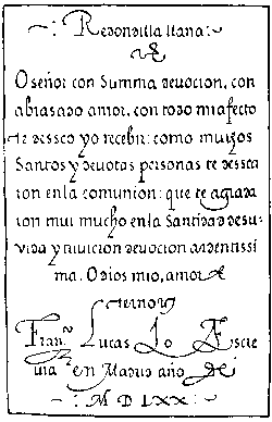 196. SPANISH CURSIVE. FRANCISCO LUCAS, 1577