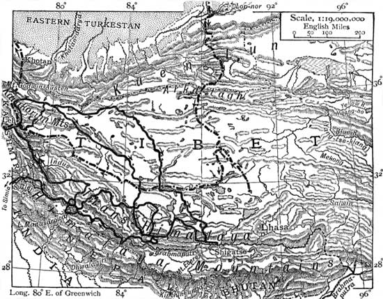 MAP OF EASTERN TURKESTAN