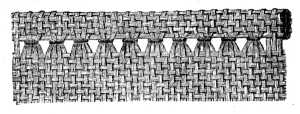 FIG. 60. ANTIQUE HEM-STITCH. RIGHT SIDE.