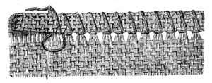 FIG. 61. ANTIQUE HEM-STITCH. WRONG SIDE.