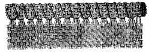 FIG. 62. ANTIQUE HEM-STITCH. RIGHT SIDE.