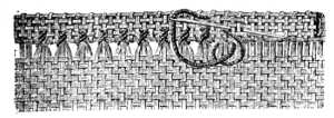 FIG. 63. SLANTING HEM-STITCH. WRONG SIDE.