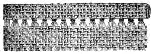 FIG. 64. SLANTING HEM-STITCH. RIGHT SIDE.