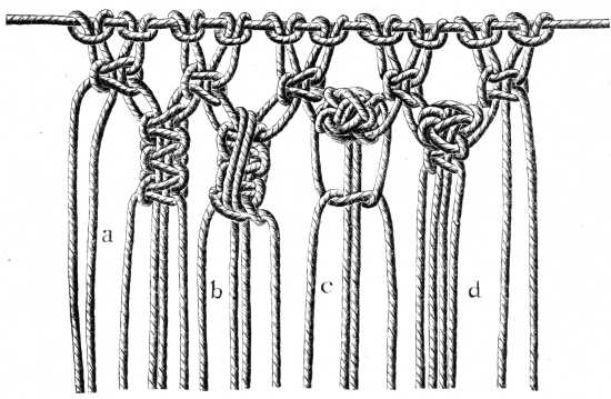 FIG. 536. BEAD KNOTS.