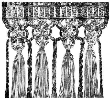 FIG. 573. MACRAMÉ FRINGE.