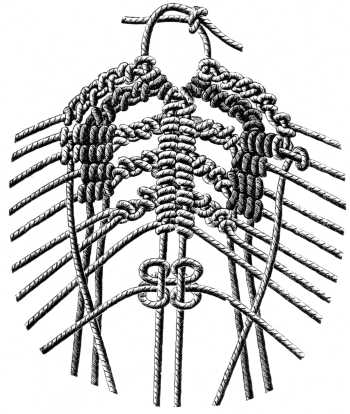 FIG. 600. GRADUAL INCREASE OF THE THREADS. WORKING DETAIL OF FIG. 599.