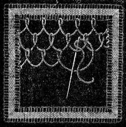 FIG. 720. PLAIN NET STITCH. FIRST LACE STITCH.