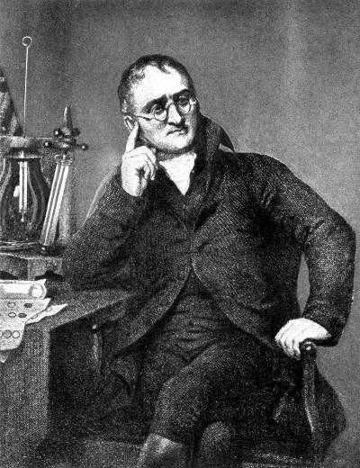 JOHN DALTON (English) (1766-1844)  Developed the atomic theory; made many studies on the properties and the composition of gases. His book entitled "A New System of Chemical Philosophy" had a large influence on the development of chemistry