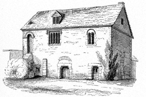 Thirteenth Century Manor House, Boothby Pagnell, Lincolnshire. (Turner, <i>Domestic Architecture in England</i>.)