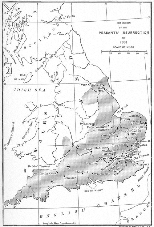 Extension Of The Peasant's Insurrection Of 1381.