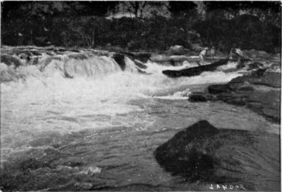 Author's Canoe going down a Cataract.