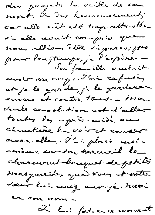 une lettre écrite à main