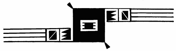 Fig. 306—Square with rectangles and parallel lines