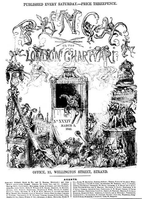 PUNCH'S SECOND WRAPPER, DESIGNED BY "PHIZ." JANUARY, 1842.