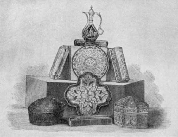 Fig. 55. Papier maché work of Kashmír.