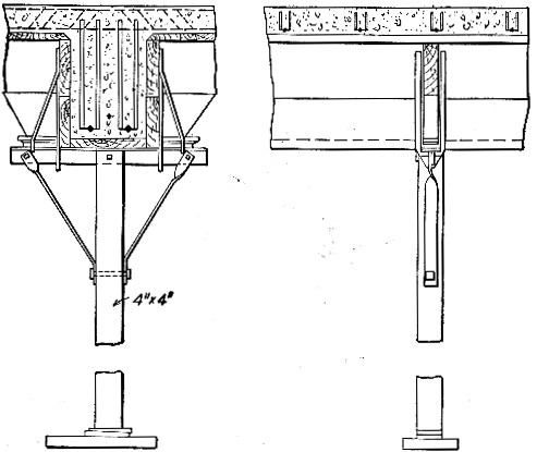 Fig. 198.—Girder and Slab Form for Warehouse at St. Paul, Minn.