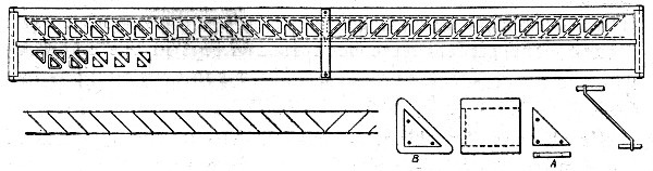 Fig. 239.—Sketch Showing Forms and Reinforcement for Visintini Girder.