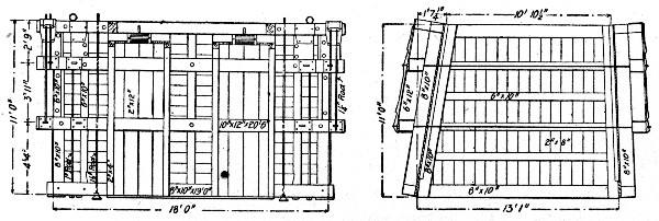 Fig. 86.—Mold for Concrete Block for Pier at Superior, Wis.