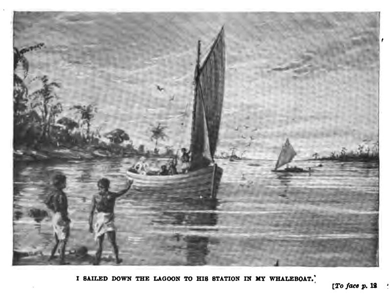 Sailing Across the Lagoon to his Station 028 