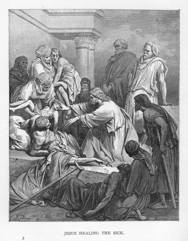 Jesus healing the sick