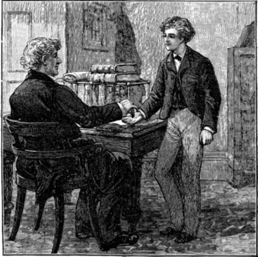 "MR. GREGORY PLACED TWO SOVEREIGNS IN BERTIE'S HAND" (p. 98).