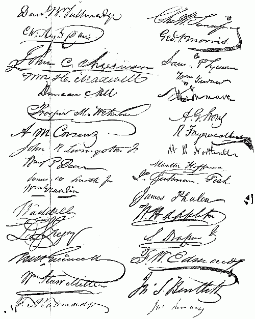 additional signatures