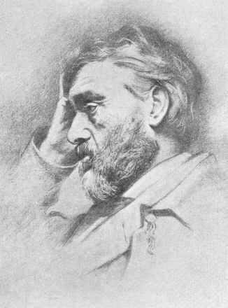 Thomas Carlyle.  From a drawing by Samuel Laurence in the collection of John Lane