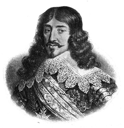 LOUIS XIII. OF FRANCE, SHOWING VANDYKE LACE COLLAR AND NARROWER LACE ON SCARF.