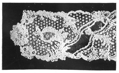 ARGENTELLA LACE, SHOWING THE "PARTRIDGE-EYE" GROUND.