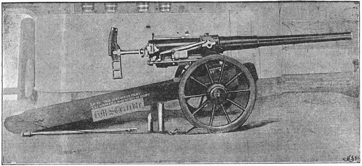 Types of Arms—12-Pounder Naval Gun on Improvised Carriage