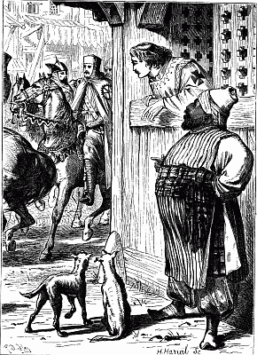 Suddenly Walter started in amazement, and uttered a cry; then remained for a moment silent, and quivered with agitation; then seized his cap, and, rushing from the house, hastened, with excitement on his countenance and wildness in his manner, after the warrior monk.—p. 262.