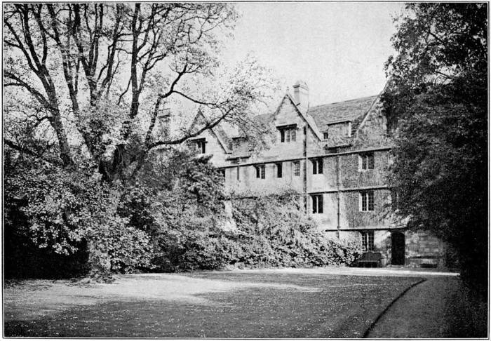 WADHAM COLLEGE FROM THE WARDEN'S GARDEN