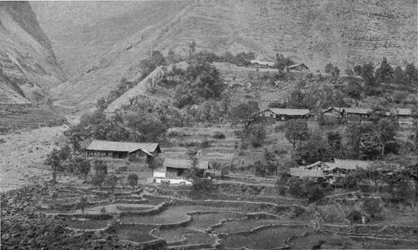 A GROUP OF SZECHUAN FARMHOUSES