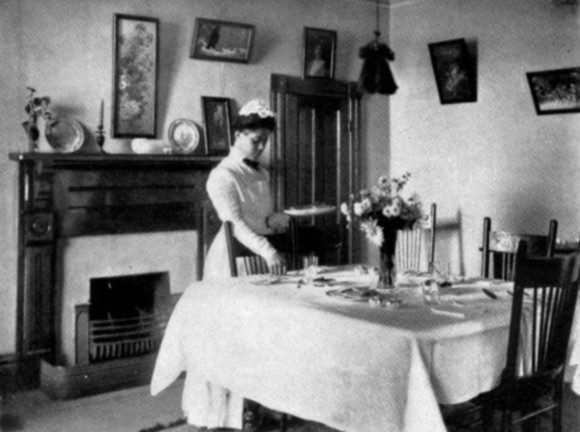 A MODEL DINING-ROOM.  From the department where table-service is taught.