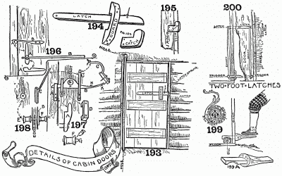 Foot and thumb door-latches.