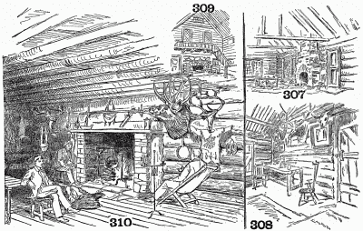 Suggestions for interiors of surprise dens and sketch of Dr. Root's surprise den.