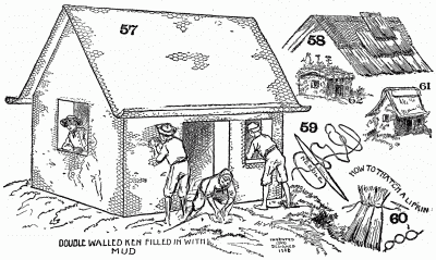 Ornamental sod house for the lawn.