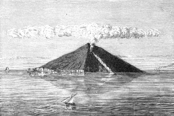 Fig. 23.—Stromboli, viewed from the north-west, April 1874.