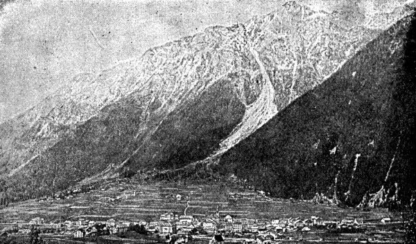 Fig. 31.—View in the Rhone Valley, showing a lateral cone.