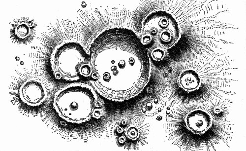 Fig. 50.—A group of Lunar Volcanoes.