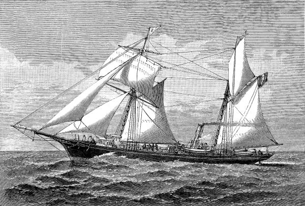 STEAM-YACHT "HENRIETTE."—Drawn by F. S. Cozzens.