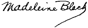 Madeleine Black (signature) (MRS. ELMER BLACK)