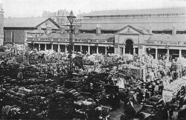 COVENT GARDEN MARKET  The Morning Rush of Farm and Garden Produce for London Consumers.