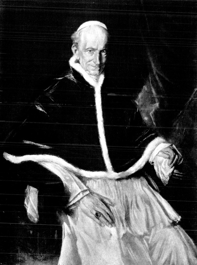 POPE LEO XIII.  From the Portrait by Lenbach