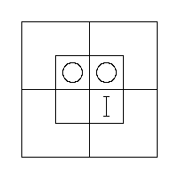 Diagram representing x m does not exist and y prime m exists